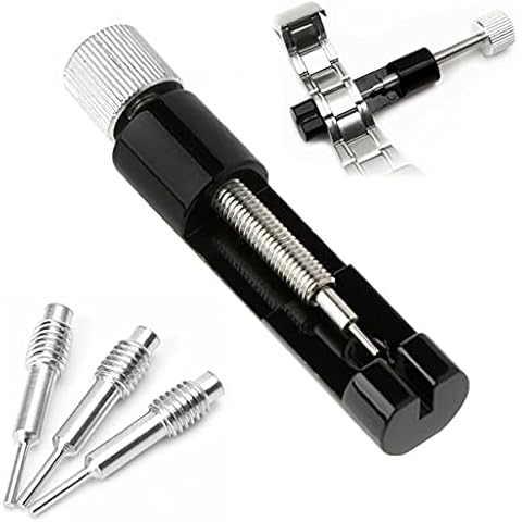 Qifumaer ZARB Watch Link Removal Kit with 3 Extra Pins, Metal Watch Strap Adjustment Tool for Watch Strap Resizing, Watch Link Removal Tool for Watch Strap Pins, Watch Tool kit Cover