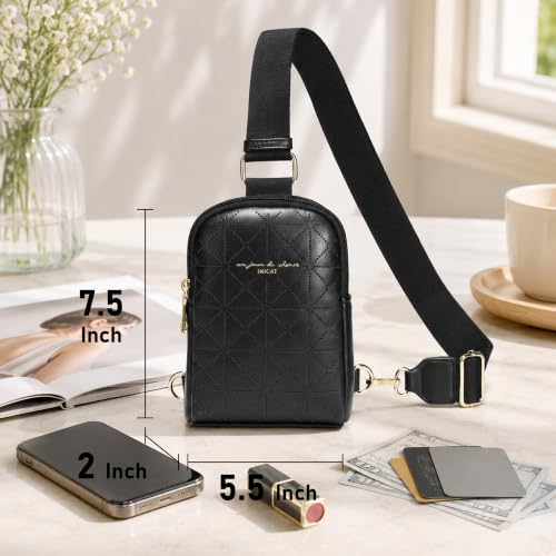 Image of INICAT Lightweight Small Crossbody Sling Bag for Women | Mini Travel Purse,Multi-pocket with Card Slots,Durable Vegan Leather,Everyday Carry