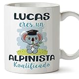 MUGFFINS Tazas Personalizadas para ALPINISTA - En Español - Koalificados Personalizados - 11 oz / 330 ml - Regalo Personalizable original y divertido