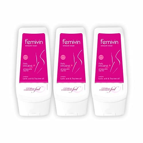 Leeford Femivin Intimate Wash for Women Combo Pack of 3 - Daily Hygiene|Maintain pH Balanced & Soap Free|Enriched with Tea Tree Oil|Daily use|Clean and Fresh all Day - 100ml Each (B091CXDN8V) Amazon Price History, Amazon Price Tracker
