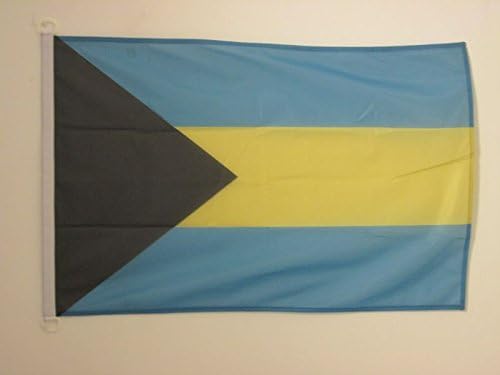 Bahamas NAUTICAL Flag 18'' x 12'' - Bahamian flags 30 x 45 cm - Banner 12x18 in for boat - AZ FLAG