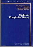  Studies in Complexity Theory (Research notes in theoretical computer science)