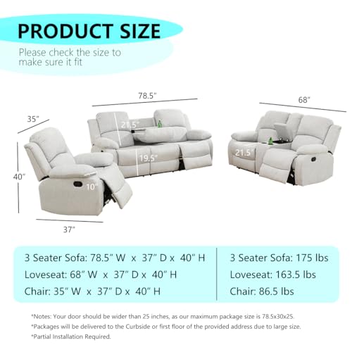 Sillón reclinable manual moderno gris miniatura 2