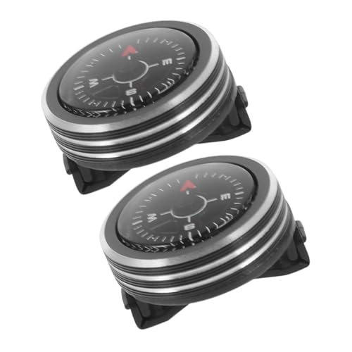 Set de 2 brújulas desmontables tipo reloj IMIKEYA para camping miniatura 1