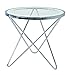 Produktbild HAKU Möbel Beistelltisch, Sicherheitsklarglas, Chrom, H: 56 x Ø: 55 cm