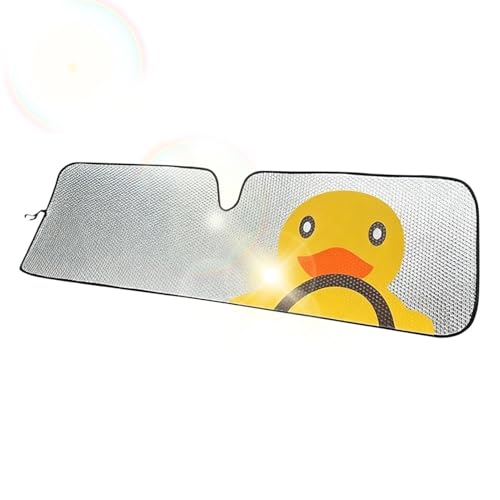 Parasol Parabrisas Coche de 127 x 39,9 cm con Pantalla Bloqueadora UV para Estacionamiento de Camión