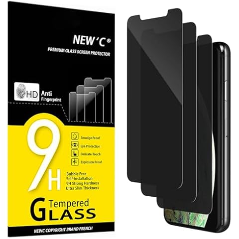 NEW'C Privacy Screen Protector for iPhone 11 Pro Max/XS Max Cover