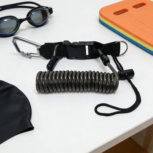 Clip de resorte lanyard extensible espiral para accesorios buceo 3