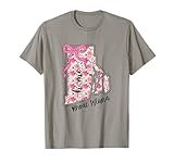 Rhode Island Home Shirt Rhode Island Floral Map Home T-Shirt