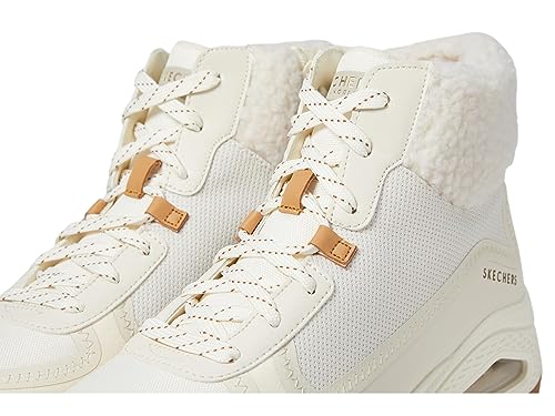Skechers Women's UNO RUGGED - FALL MODE Skech-Air Lace-Up Hiker, Natural, 5.5M
