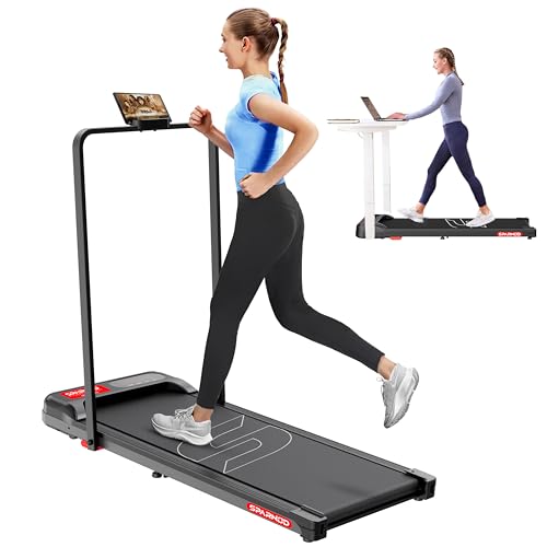Sparnod Fitness STH-3004N 2 in 1 Walking Pad Treadmill for Home U...