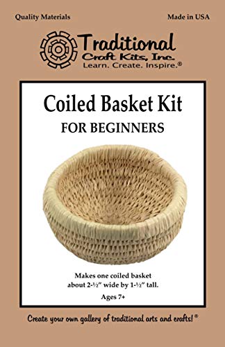 Traditional Craft Kits Beginner Basket Weaving Kit (Set of 6) - Basketry Weave Kit for Kids and Adults Complete with Basket Weaving Supplies and Instructional Booklets