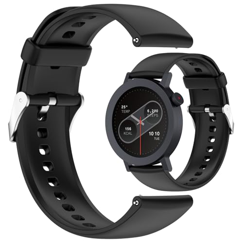 Correa Silicona Ajustable para Reloj CMF 22mm Negra miniatura 1