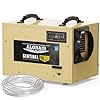 Alorair 120 ppd commercial dehumidifier with drain hose for crawl spaces basements industry water damage unit cetl listed compact auto defrost crawlspaces dehumidifiers gold  urban country home decor
