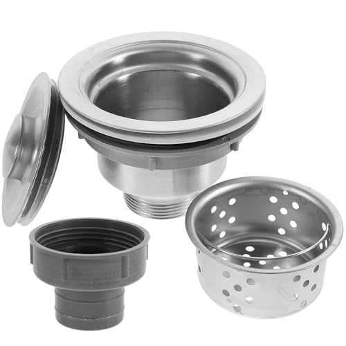 Kit de colador para fregadero de cocina en acero inoxidable