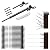 Muzata 20Set Black Cable Railing Kit 1/8" Swage Toggle Turnbuckle Hardware T316 Stainless Steel for Wood Post WoodEasy System Angle 180°Adjustable Stairs Deck 20 Cable Lines CK07 BD1,CA4 CA5