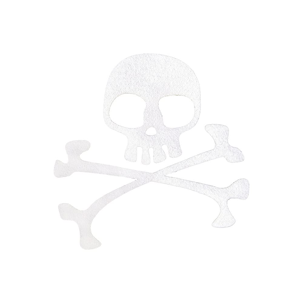 Amazon.co.jp: アイロンプリントシート スカル (2 ホワイト) : ホーム