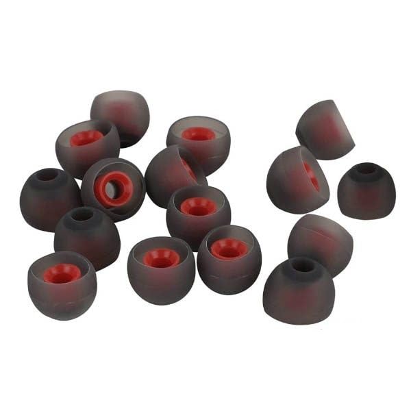 Black and red Earphone earplug | Soft & Flexible, Noise Isolation, Easy to Install, Reusable Material, Wired & Wireless Use-image-6