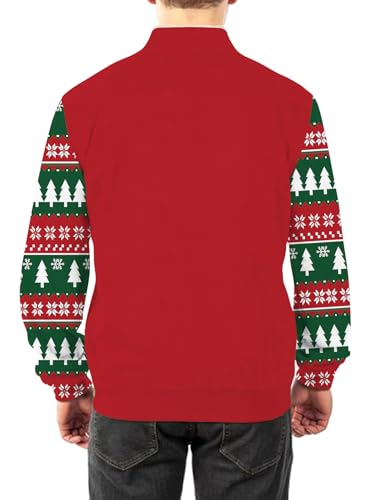 Christmas Sweatshirts for Men Winter Fall Fashion Xmas Graphic Print Long Sleeve Sweatshirt Mens 20244