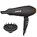 Professional Hair Dryer Salon Performance AC Motor Ions Hair Blow Dryer/Styling Tool with 3 Heating and 2 Speed Cool Shot Button, Concentrator and Diffuser, Black and Gold…