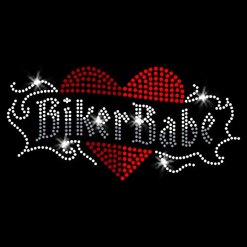 JCS Rhinestones Biker Babe Iron On Rhinestone Crystal T-Shirt Transfer by JCS Rhinestones