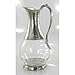 Caraffa in Vetro soffiato e Peltro Stile Liberty