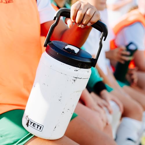 Image of YETI Silo 40 oz Insulated Magslider Straw Cap Water Jug - Leakproof, Lightweight Sports Bottle with Fence Hook Handle - Keeps Drinks Ice-Cold - Ideal for Gym, Sports & Tournaments, Venom
