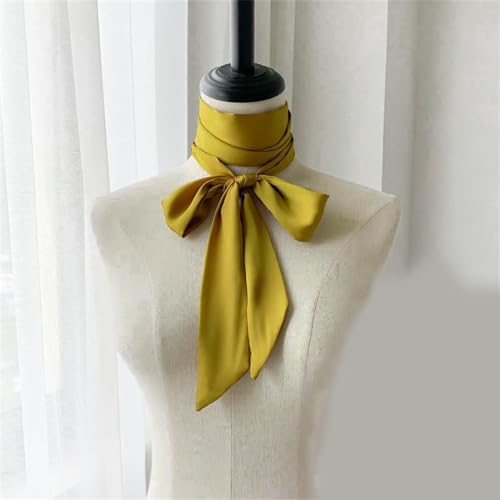 Ribbon Silk Scarf For Women Hand Tied Neck Scarf French Neckwear For Women Party Hairband Fashion Ribbon Headband3