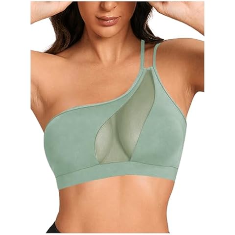 COZYEASE One Shoulder Sports Bra Cover