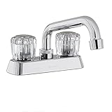 Glacier Bay Aragon 4 in. Centerset 2-Handle Laundry Faucet in Chrome