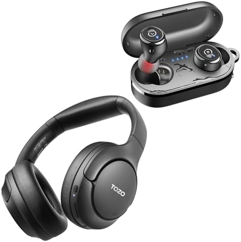 T10 Bluetooth 5.3 Wireless Earbuds HT2 Hybrid Active Noise Cancelling Headphones