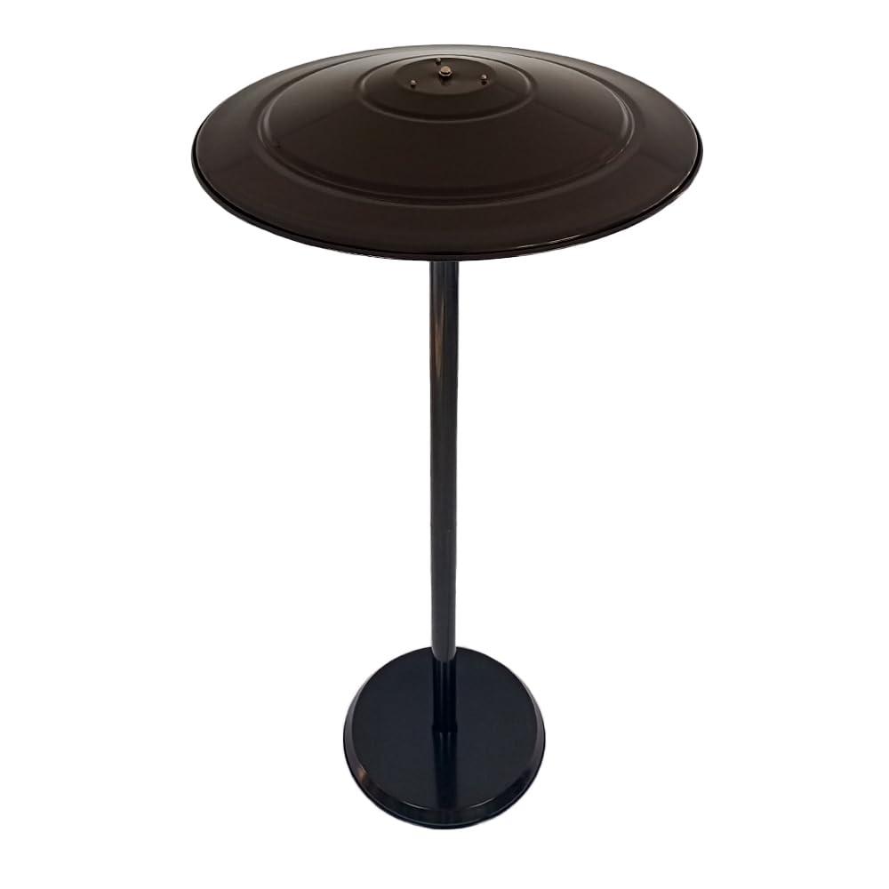 Stufa Elettrica SATURNO 3000W | Fungo Riscaldante ad Infrarossi | Regolabile in altezza con Base Stabile e Struttura in Metallo | Ideale per Esterno/Interno IP44 (Nero)