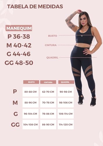 Short Com Bolso Para Corrida Academia Feminino Compressão (BR, Alfa, G, Regular, Regular, AZUL MARIN