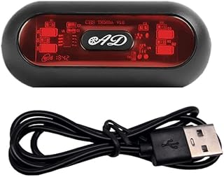 Motorcycle Helmet Signal Light for Safety, Bike Bicycle Rear Red Safety Light, Helmet Light, Warning Tail Lights, Helmet Light for Night Riding with USB Chargeable Cable