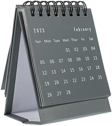 NUOBESTY Ini Desk Calendar Standing Flip Calendar 2024-2025 - Want It All - View #3