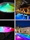 NATPOW 18W Poolbeleuchtung mit Magnet, LED Poolbeleuchtung Bunt APP Fernbedienung Kontrolle, 6V Poollicht mit 10m Kabel, IP68 Wasserdicht Pool Lichter für Stahlwandpools Framepools