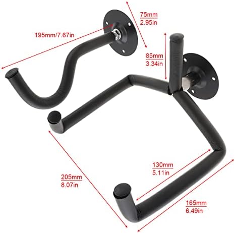 MuzcYM Guitar Hanger Wall Mount, Guitar Wall Hanger, Guitar Holder Guitar Hook for Acoustic Electric Guitar Bass Banjo Violin Mandolin