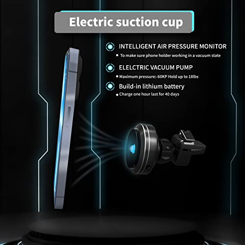 Newzueby Electric Suction Cup Phone Mount For Car – Car Phone Holder Mount, Dashboard And Air Vent– For All Cars, Installs In Minutes – Holds All Phones Up To 18Lbs– Phone Holder For Car Dashboard #TOP1