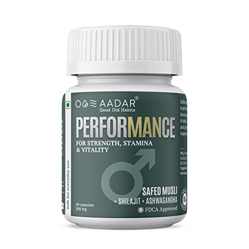 AADAR PerforMANce | Ayurvedic Strength Booster |Safed Musli, Ashwagandha, Gokshura | 60 Capsules AADAR PerforMANce | Ayurvedic Strength Booster |Safed Musli, Ashwagandha, Gokshura | 60 Capsules