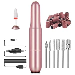 SAVILAND Electric Nail Drill – Electric Nail File Efile Nail Drill Professional Manicure with 6PCS Nail Drill Bits