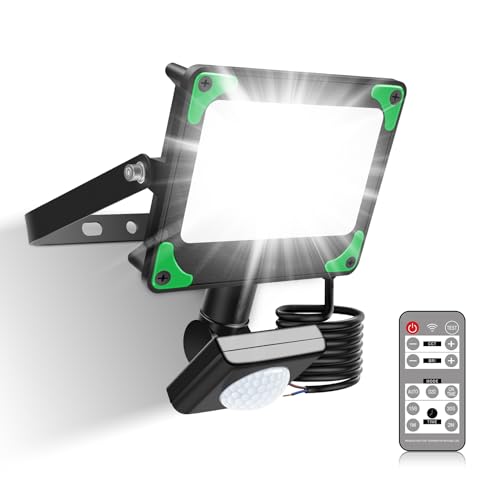 LED Strahler mit Bewegungsmelder Aussenlampe, 3 Modi Au&szlig;en LED Scheinwerfer Dimmbar, 15W Aussenstrahler LED Fluter Au&szlig;enstrahler, IP65 Wasserdicht 3000K-6500K Einstellbarer f&uuml;r Garten, Innenh&ouml;fe