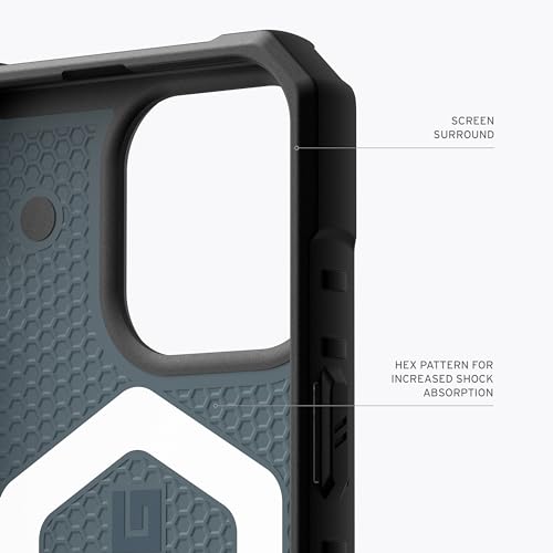 Image of URBAN ARMOR GEAR UAG Case [Updated Version] Compatible with iPhone 15 Pro Max Case 6.7 inch Pathfinder Cloud Blue Built-in Magnet Compatible with MagSafe Charging Rugged Military Grade Protective Cover
