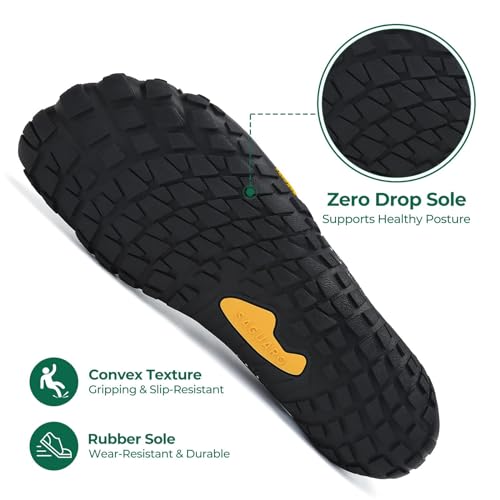 Miniatura 5 de SAGUARO Barefoot Hombre Mujer Zapatillas Minimalistas para Zero Drop Soles y Wide Tox Box,Gr.35-48 EU