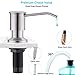 CREA Kitchen Sink Soap Dispenser Countertop for Kitchen Sink, Stainless Stee Built in Sink Soap Dispenser Brushed Nickel for Bathroom ​with 39