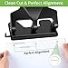 AFMAT 3 Hole Punch Heavy Duty, 40-Sheet Three Hole Punch, 50% Reduced Effort, 3 Hole Puncher for Binder w/Large Chip Tray, 9/32