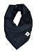 Indi by Kishu Baby Premium Organic Bandana Scarf Bib with Snaps - Luxuriously Soft 100% Cotton Muslin Solid Color Bib - Multiuse (Navy)
