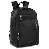 Lois - Mochila Trabajo para Portátil - Mochilas de Viaje con Compartimento para Portátil - Mochila Ordenador Portatil para Hombre para Uso Diario, Oficina y Universidad - Mochila Portatil Marc, Negro