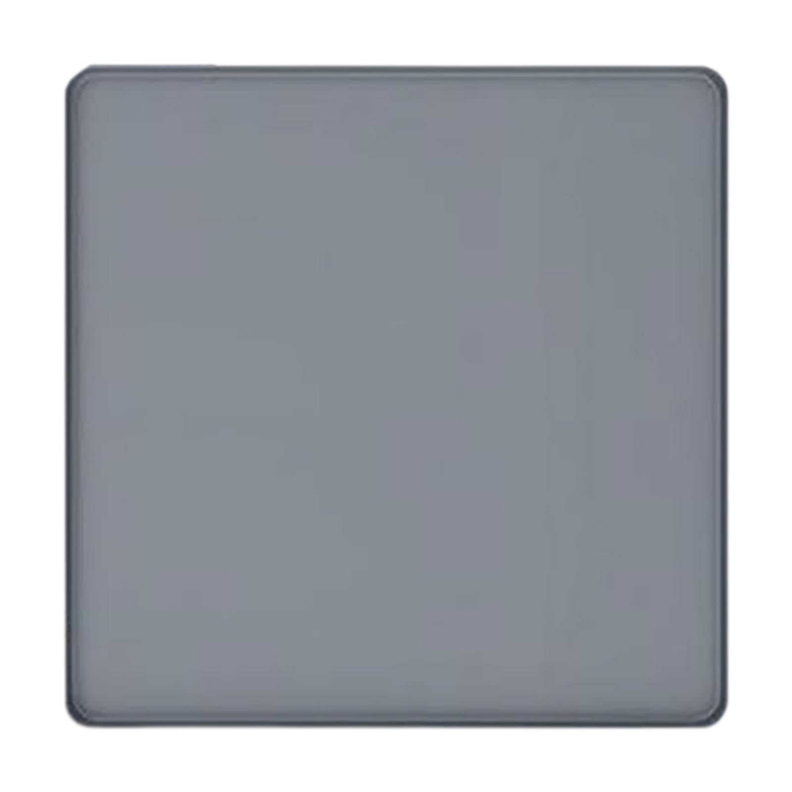 Kühlschrank Matte Silikon Kühlschrank Tropfmatte mit erhöhtem Rand, Mini Kühlschrank Tropfschale Bodenschutz wiederverwendbar für Waschmaschine, Trockner, Weinschrank, Grau 65 x 60 cm