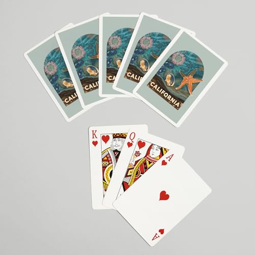 Baraja de Poker California, 52 Cartas, Tamaño Poker miniatura 7