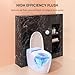 LEIVI Smart Toilet with Built-in Heated Seat, Tankless Toilet with Auto Flushing, Adjustable Seat Temp, Flush Remote Control, Elongated